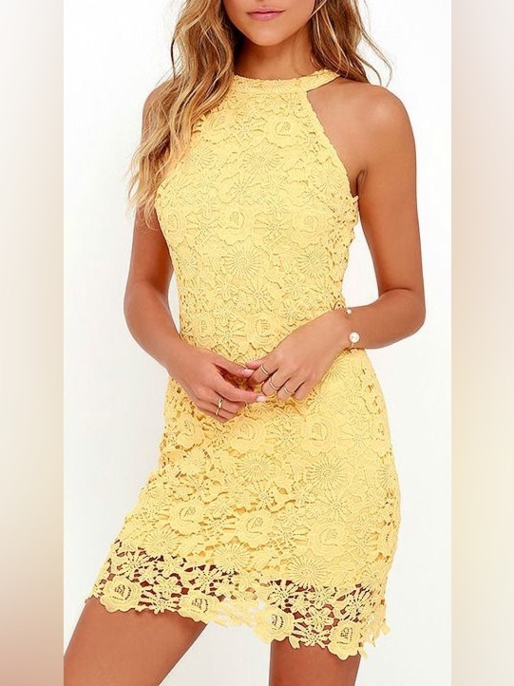 Lulus Love Poem Yellow Dress